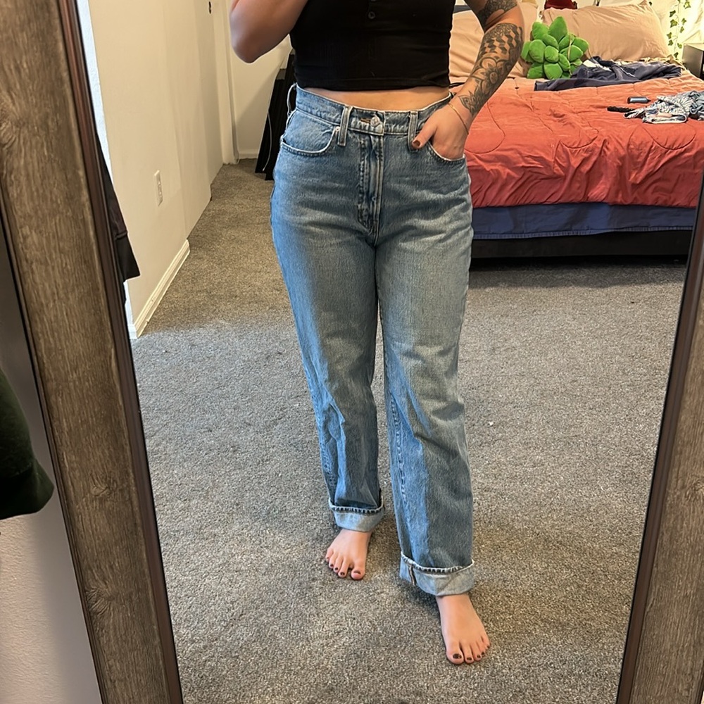 Size 27 Madewell straight legged jeans